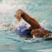 A girl swimmer finishes the 50 yard freestyle race on Tuesday, July 23. Daniel Brenner I AnnArbor.com